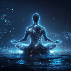Naklejka premium Interactive faith-based virtual communities, Digital spirituality, Building global spiritual connections through technology