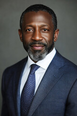 Financial Advisor, headshot portrait photo of a black male
