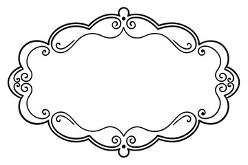 Vintage calligraphic frames. Ornate calligraphy frame, retro elegant ornamental borders, filigree floral ornaments for framed certificate template. Isolated vector decorative Victorian dividers set.  