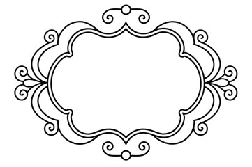 Vintage calligraphic frames. Ornate calligraphy frame, retro elegant ornamental borders, filigree floral ornaments for framed certificate template. Isolated vector decorative Victorian dividers set.  