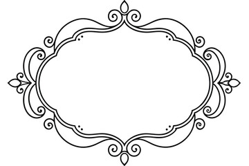 Vintage calligraphic frames. Ornate calligraphy frame, retro elegant ornamental borders, filigree floral ornaments for framed certificate template. Isolated vector decorative Victorian dividers set.  