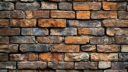 Obraz premium Background of old vintage brick wall , brick wall closeup --ar 16:9 --v 6.1 Job ID: 52dc9024-e638-4970-8bd8-a59062408d16