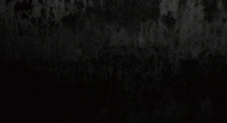 Fototapeta premium Fondo de hormigón con textura grunge negro oscuro. Panorama de fondo o textura de pizarra negra gris oscuro. Textura de hormigón negro vectorial. Fondo de pared de piedra. 
