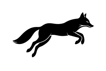 A Fox Silhouette Vector Illustration