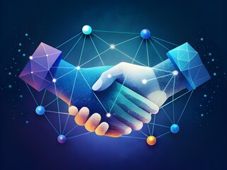 Partnership, handshake Teamwork for successful of investment deal Concept.