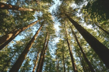 Fototapeta premium Towering Forest Trees