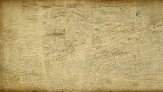 Old Aged Newspaper Texture on Grunge Background Generative AI