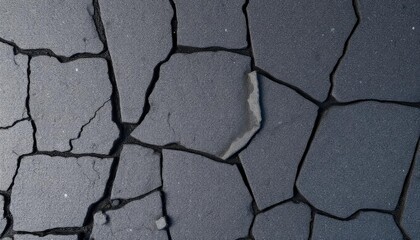 Obraz premium Black or dark gray rough grainy stone texture background, ai