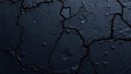 Black or dark gray rough grainy stone texture background, ai