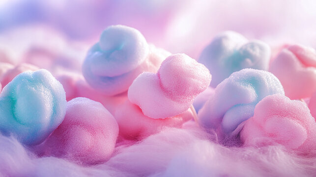 Pastel neon cotton candy backdrop featuring a candy floss texture

