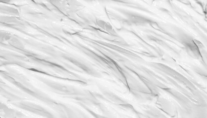 Pure white cream skin care texture smooth creamy cosmetic product background,luxurious delight of skincare with a delicate cream texture