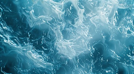 Obraz premium abstract blue water background with some smooth lines in it and some reflections.