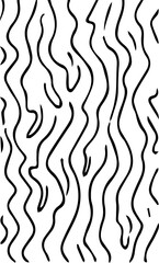 Hand drawn line background black color