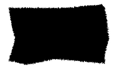 Obraz premium Jagged rectangle black color deaign element