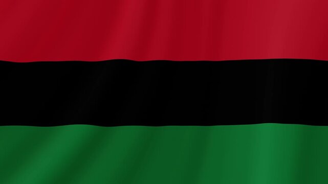 UNIA Waving Flag. Realistic Flag Animation. Seamless Loop Background.	
