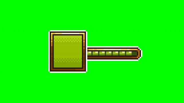 Space for video game character, arcade animation pixel art