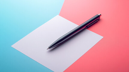 Modern Illustration of Contract with Copy Space for Text Overlay.