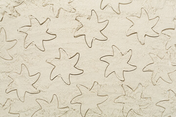 Texture of sand as background, top view