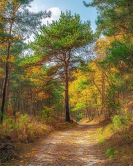 Obraz premium Autumn Forest Path