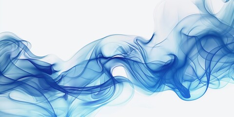 Translucent Blue Waves Abstract Design created by ai