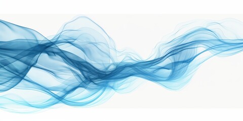 Translucent Blue Waves Abstract Design created by ai