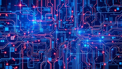 circuit board, technology background with innovation tech. concept of  futuristic background of AI technology.