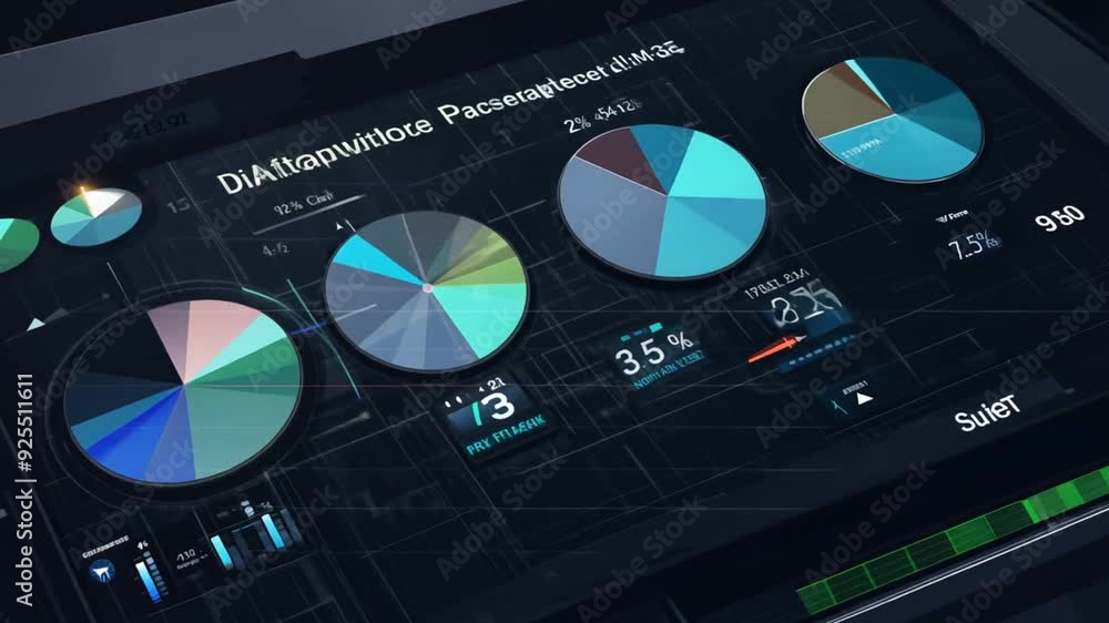 Poster dashboard showing real-time productivity and performance data generative ai