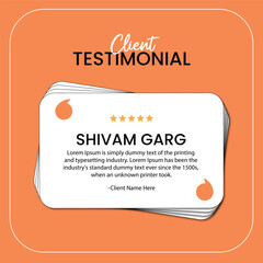 Modern Testimonial Quote Bubble Template