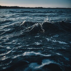 Obraz premium The serene surface of a pond with floating lily pads and reflections of nearby trees