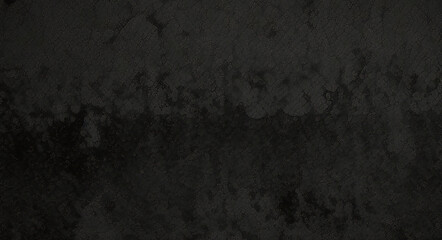 Naklejka premium Black background made of real, shiny black paper covered with foil, illuminated by a soft light from above. 