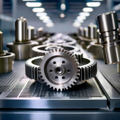 gears on the machine