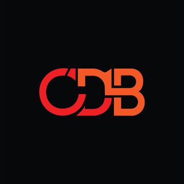 CDB letter logo design vector template
