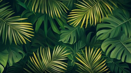 Vibrant Tropical Leaf Design for Nature Lovers