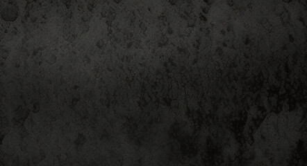 Fondo de hormigón con textura grunge negro oscuro. Panorama de fondo o textura de pizarra negra gris oscuro. Textura de hormigón negro vectorial. Fondo de pared de piedra.	