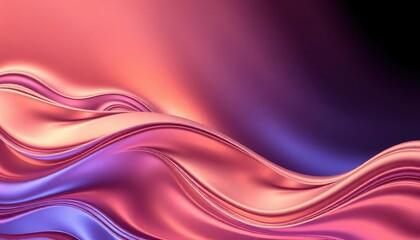 Obraz premium Soft and liquid color waves background, ai