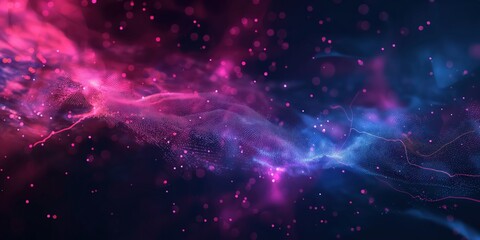 Vibrant Cosmic Energy Waves created by ai