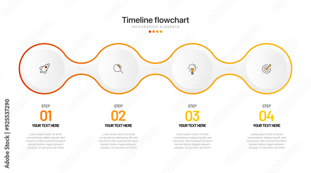 Poster timeline infographic design with options or steps. infographics for business concept. can be used fo