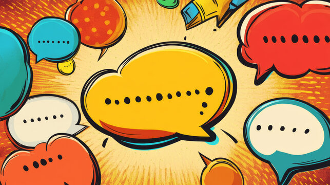 Speech bubbles are a way of communicating ideas in a fun and creative way. They can be used to represent different voices, thoughts, or emotions.
