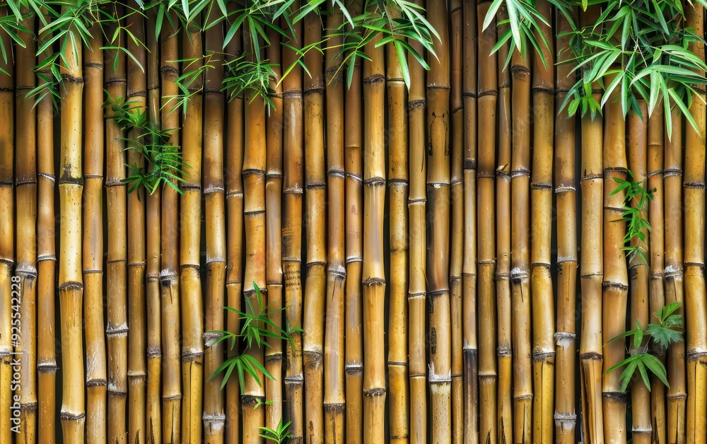 Wall mural bamboo background