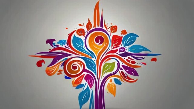 abstract background with coloring