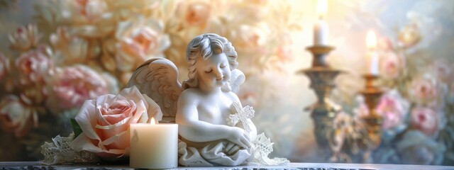 Topic divine ceremony: child baptism in church, infant christening, revered catholic observance connecting with god, sacred traditions, Christian rites, faithfully adhering to god's holy ordinances