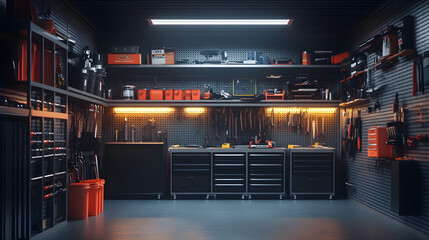 Organize your space effectively with labelled bins and tools