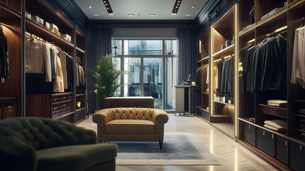 Fototapeta premium Elegant Chic Boutique Luxury Fashion Lounge