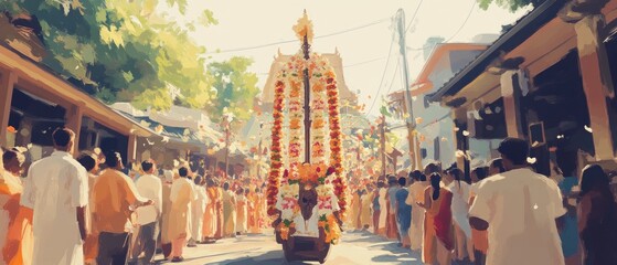 Trident Trishula Festival Procession Hinduism Religion Spiritual Symbol