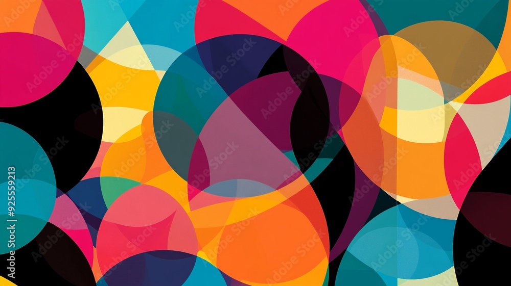 Aufkleber Versatile background vector with diverse elements, suitable for a wide range of themes and designs. Ideal for adding text, graphics, or creative overlays