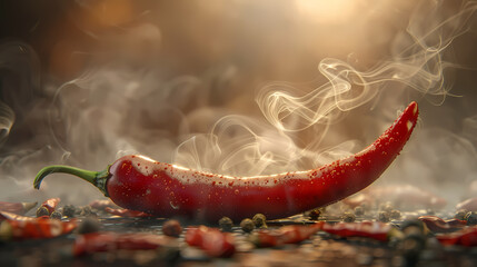 Red peppers show the freshness of the ingredients