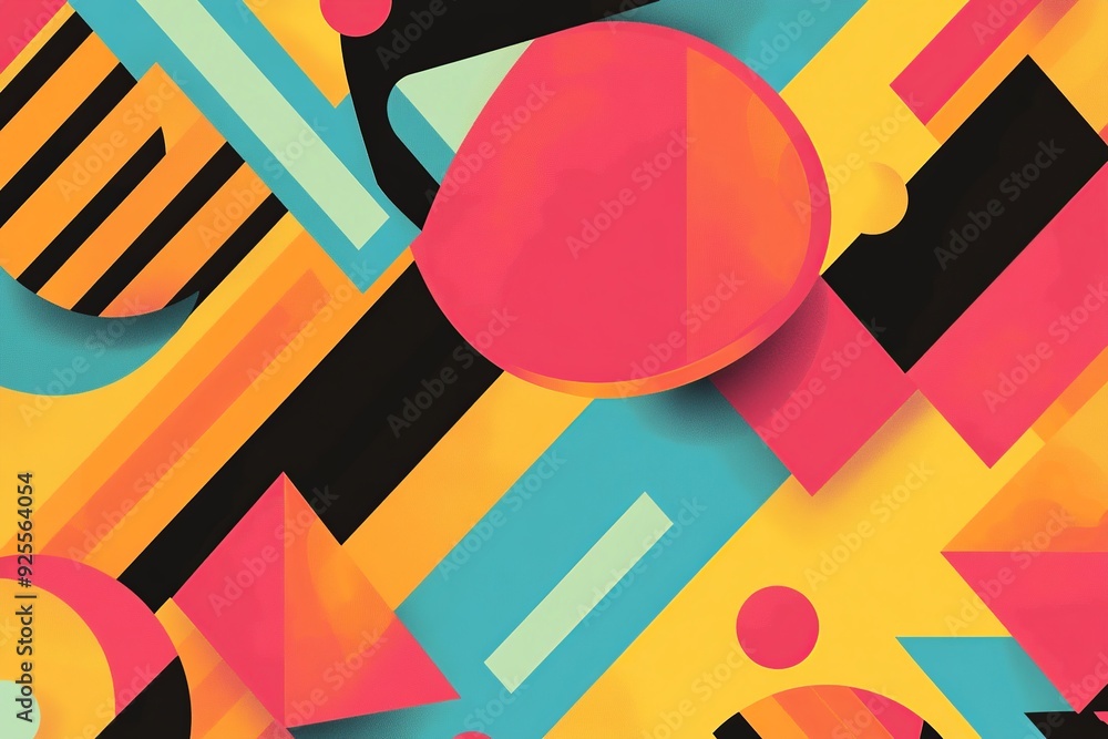 Aufkleber Versatile background vector with diverse elements, suitable for a wide range of themes and designs. Ideal for adding text, graphics, or creative overlays