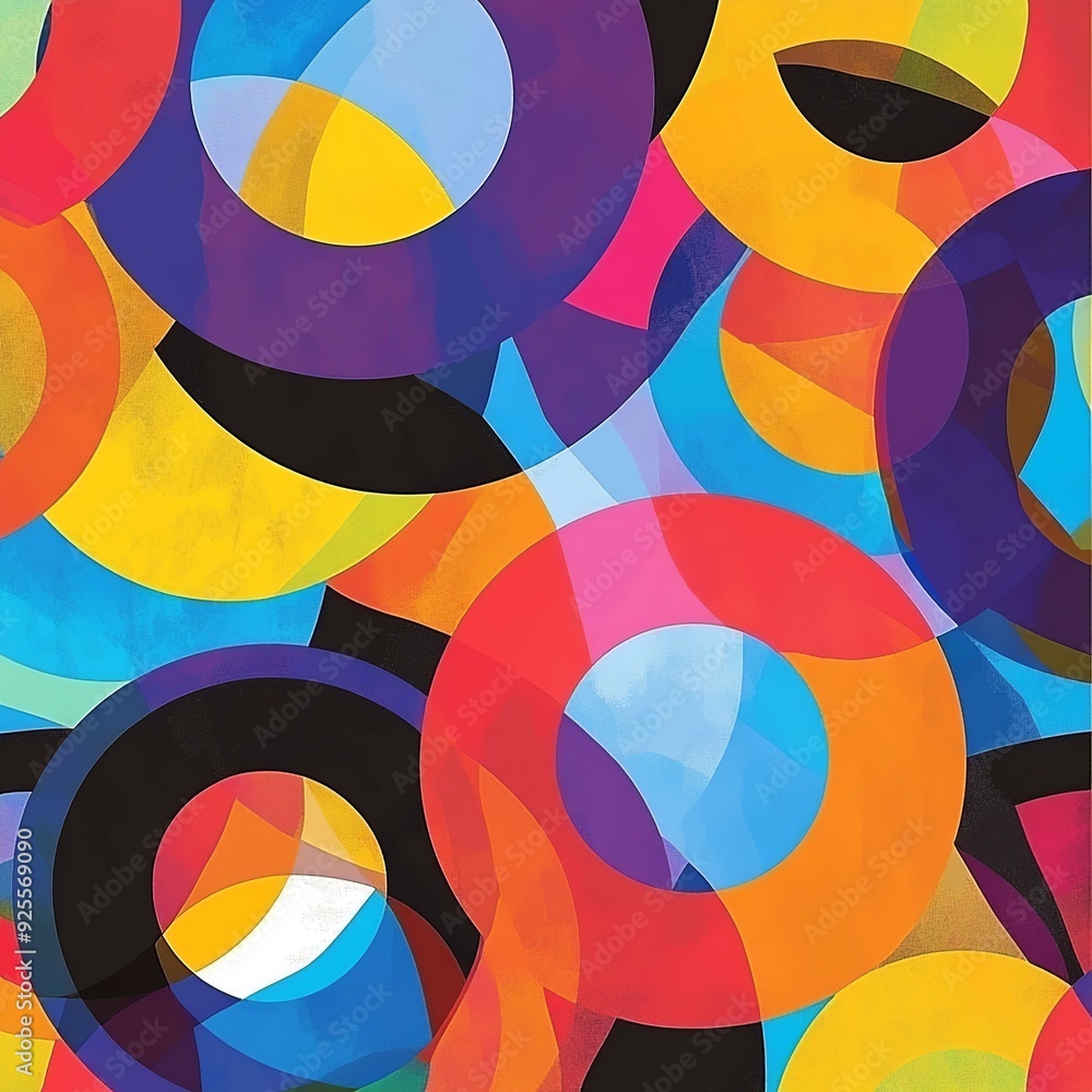 Aufkleber Versatile background vector with diverse elements, suitable for a wide range of themes and designs. Ideal for adding text, graphics, or creative overlays