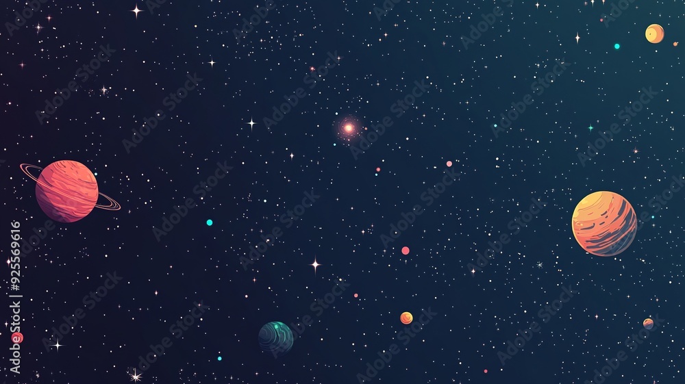 Poster Versatile background vector with diverse elements, suitable for a wide range of themes and designs. Ideal for adding text, graphics, or creative overlays