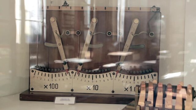 Vintage Electrical Resistance Board for Circuit Experiments, Science Classroom Equipment - Close Up